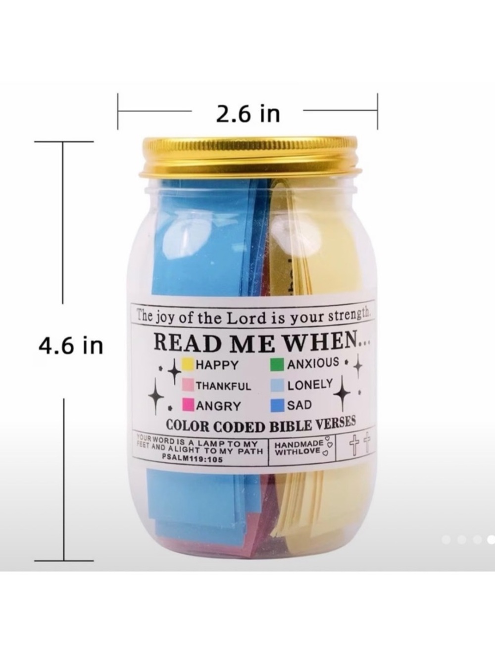 Handmade 'Read Me When' Scripture Jar - Multi-Color - Picture 3 of 7